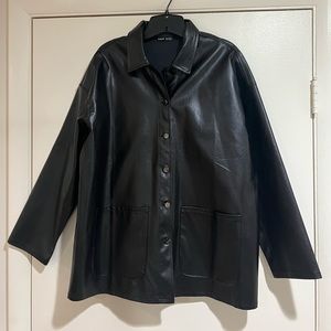 Black PU Leather Jacket